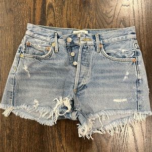 Agolde Parker Vintage High Waisted Jean Shorts - Size 25